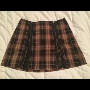 Betsey Johnson plaid mini skirt sz6 vintage 90s